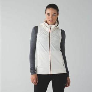 white lululemon go the distance vest (worn once)